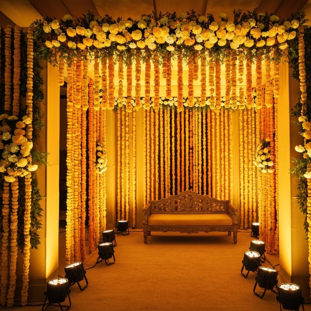 Haldi – Overhead Garlands